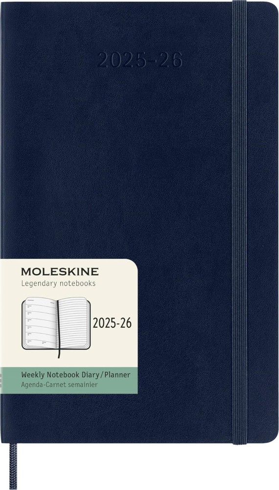 Moleskine Classic 18 Month 2025-2026 Weekly Planner, Soft Cover, Large (5″ x …