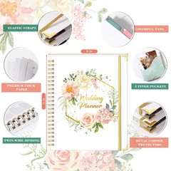 Wedding Planner – Book and 9 inches x 11.9 inches, White