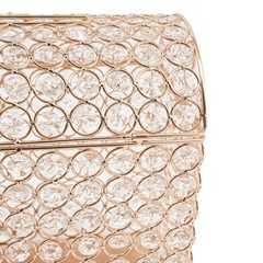 Clear Gold Lockable Wedding Card Box 31 × 16 × 25 cm With Lock & Key