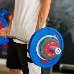 Megachoice Bumper Plates2 Inch Rubber Weight Plates1.25 Lb2.5Lb 10 Lb 15Lb 25Lb