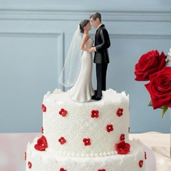 Romantic Bride Groom Wedding Cake Topper Figurine Elegant Keepsake Decoration