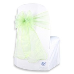 150 pcs Organza Chair Cover Bow Sash 108″x8″ – Sage Green – Wedding Party vs