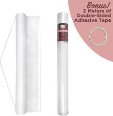 White Wedding Aisle Runner – Professional-Grade Nylon, Includes Tape Double-S…