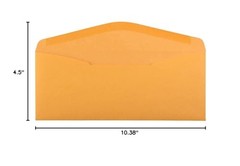 JAM PAPER #11 Envelopes – 4 1/2 x 10 3/8 – Brown Kraft #11, 50 Per Pack