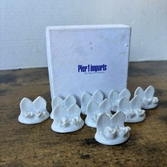 Set Of 9 Floral Ceramic Wedding Card Holders – White W Flowers Pier 1 Imports