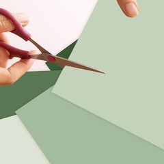 Whaline 60 Sheets Sage Green Card Stock Paper Scrapbook 8.5 x 11 inch,