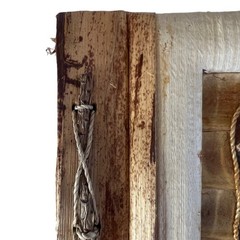 Natural Materials 4×6 Photo Album Handcrafted Sandals Wood Leaves
