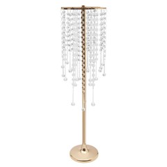 10pcs Crystal Table Centerpieces Gold Flower Stand Wedding Party Rack Decor