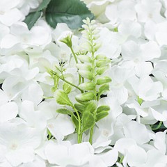 6x White Artificial Flower Wall Hydrangea Panel Bouquet Wedding Party Decor Tool