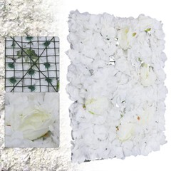 6pcs Artificial Rose Hydrangea Flower Wall Panels Wedding Party Decor 60 x 40cm