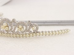 Used-v.g. SWAN SWAROVSKI PRINCESS PEARLS TIARA 1503308 – Wedding – Bridal – Prom