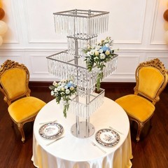 5-Tier Flower Stand for Wedding Party Events, Flower Vase Stand for Centerpieces