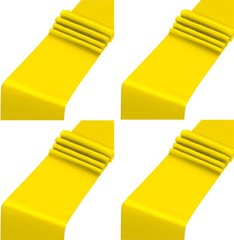 4x Yellow Satin 12″x 108» Table Runner Long Bright Silk Smooth Wedding Party