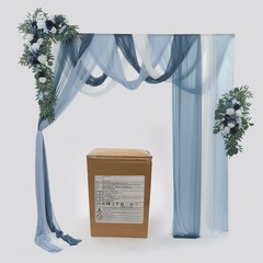 Decorative Artificial Flowers Artificial Wedding Arch Flower Kit With Drapes