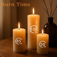 Mosroad Ivory Pillar Candles Set 12 Packs 2.8 In X 4 6 8 Inch Assorted Size