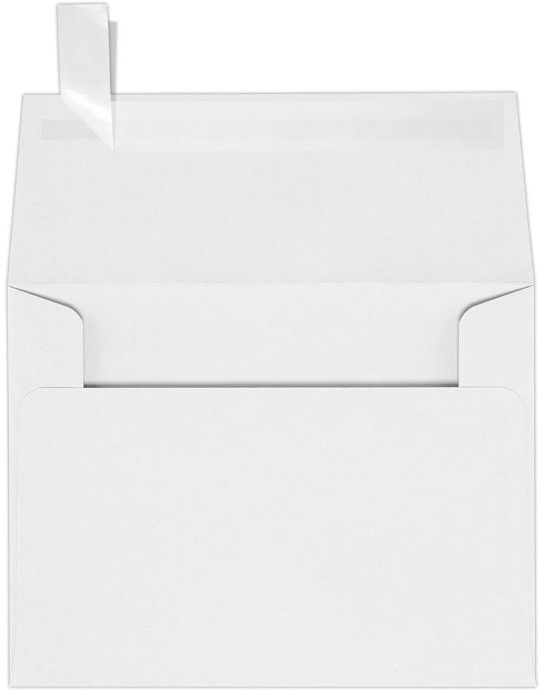 LUXPaper A2 Invitation Envelopes | 50 Qty., Envelope, 60lb. Bright White