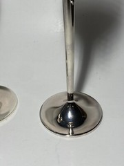 Vera Wang Love Knots Wedgwood Toasting Champagne Flutes Silver Love Knots Bows