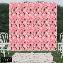 Flower Wall Panel, Artificial Floral Backdrop, Wall Decoration Backdrop