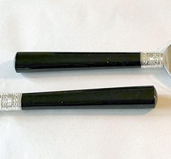 Vera Wang Wedgwood With Love Noir Cake Server Pair Black Enamel/Silverplate Trim