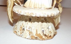 1959 Incredible Vintage 1950’s Wedding Cake Topper Silk Flower Bell Top