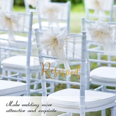 6 Pcs Reserved Signs for Wedding Chairs Reserved Chair Signs Reserved Hanging…