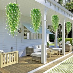 8pcs Artificial Plant Fake Eucalyptus Hanging Flower Wedding Garden Home Decor