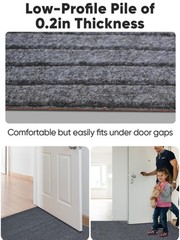 3X10ft Runner Rugs with Rubber Backing, Non Slip Indoor Outdoor Carpet Runner…
