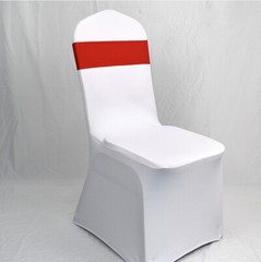 10X Chair Cover Band Bow Sashes Rhinestone Buckle Slider Banquet Wedding Party