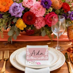 150 PCS Pink Mexicana Wedding Name Place Cards 2×3.5 Inch Cielito Lindo Tent