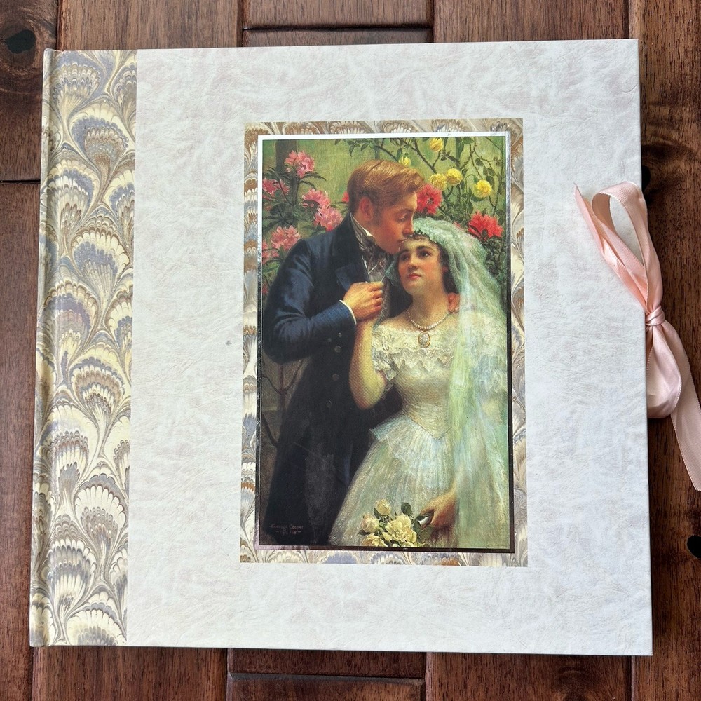 Vintage Wedding Photo Album Unused Keepsake Memory Book Victorian Gift 1994