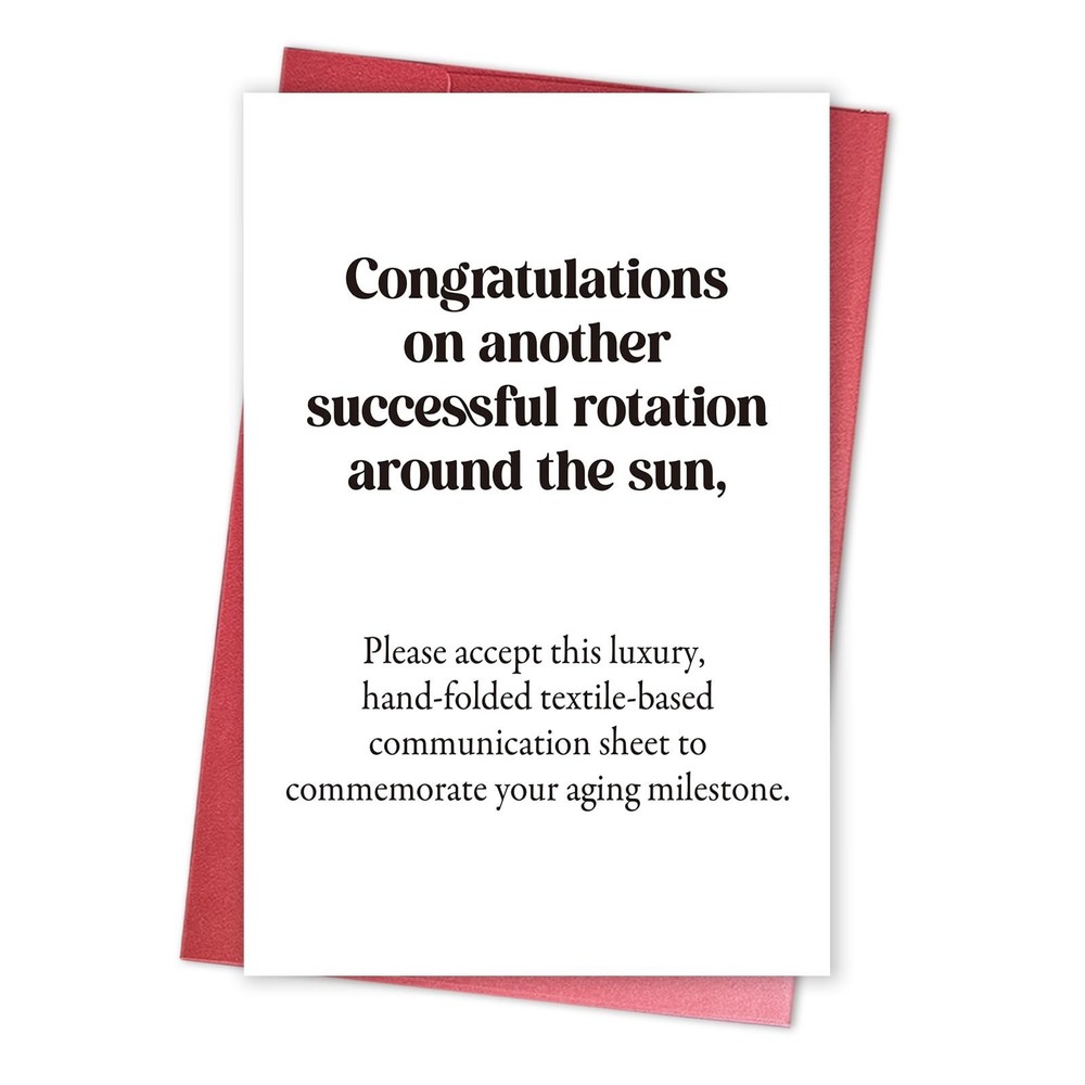 Funny Astronomy Birthday Card for Woman Man, Snarky Getting Older Birthday Ca…