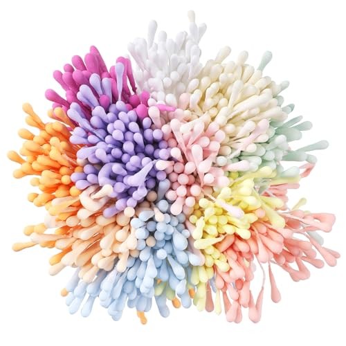 1100 Pcs Flower Stamens for Crafts – Double Headed Artificial Flower Stamens