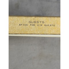 C.R. Gibson Gold Guest Book G 702-3 Space for 418 Guests Wedding Reception