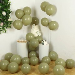 50 OLIVE GREEN 12″ Biodegradable Latex Matte Pastel Balloons Party Wedding