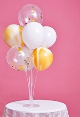 6 Sets 11.57 Inches 7.8 Balloon Stand Centerpiece Decor – Balloons Not Included