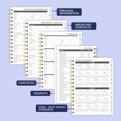 2026-2029 Monthly Planner – 3 Year Monthly Planner from July 2026 to June 202…