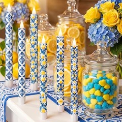 Pcs Party Decorations Mediterranean Flameless Candles LED 11 6 Amalfi Coast