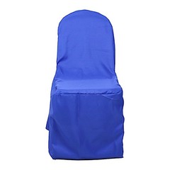 25 Royal Blue POLYESTER BANQUET CHAIR COVERS Wedding Reception Party Decorations