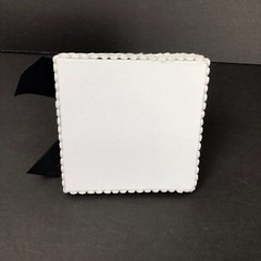 Wedding Black White Guest Pen Holder Set Bow His Hers New