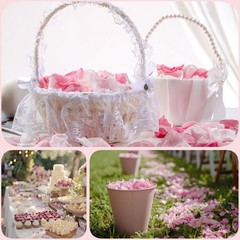 180 PCS Real Pink White Rose Flower Petals Confetti Wedding to Throw 1.75oz