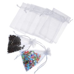 100 200pcs 4×6″ Drawstring Organza Gift Bags Wedding Party Candy Jewelry Pouches