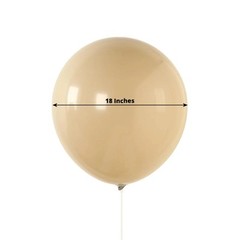 10 TAUPE 18″ Biodegradable Latex Matte Pastel Balloons Party Wedding Decorations