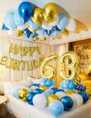 Navy Blue and Gold Balloons Garland Arch Kit, Father Day Balloon Navy Blue Gold