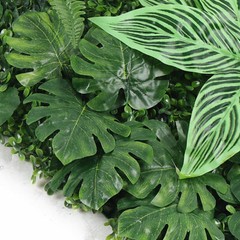 12 Pcs Artificial Plant Wall Mat Greenery Wall Hedge Grass Fence Foliage PanelUS