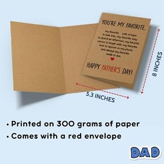 Fathers Day Card for Husband – Funny Fathers Day Cards from Wife, Fiancee – H…
