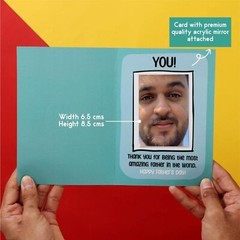 Mirror Greeting Card for Dad – Gift for Dads on Father’s Day