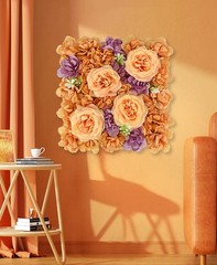 wedding Autumn peony rose hydrangea simulation flower wall wedding background