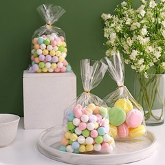100 CLEAR 6×10″ Cellophane TREAT BAGS Twist Ties Wedding Party Gifts Decorations