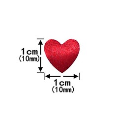 Table Confetti – Metallic Shaped Glitter Mylar Confetti for Heart Red