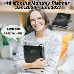 2026-2027 Monthly Planner (7.4» x 9.6»), 18 Months Calendar Planner from Ja…